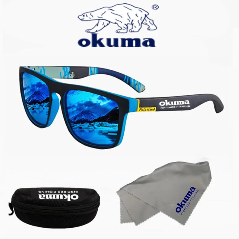 Okuma-Óculos de sol polarizados para homens e mulheres, caça ao ar livre, pesca, condução, bicicletas, caixa opcional, UV400