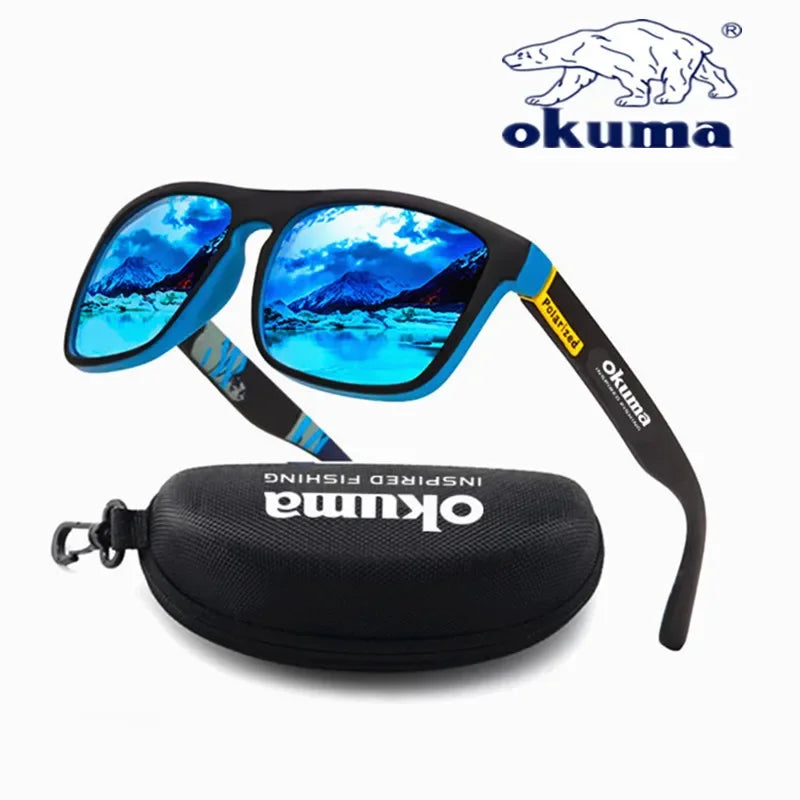 Okuma-Óculos de sol polarizados para homens e mulheres, caça ao ar livre, pesca, condução, bicicletas, caixa opcional, UV400