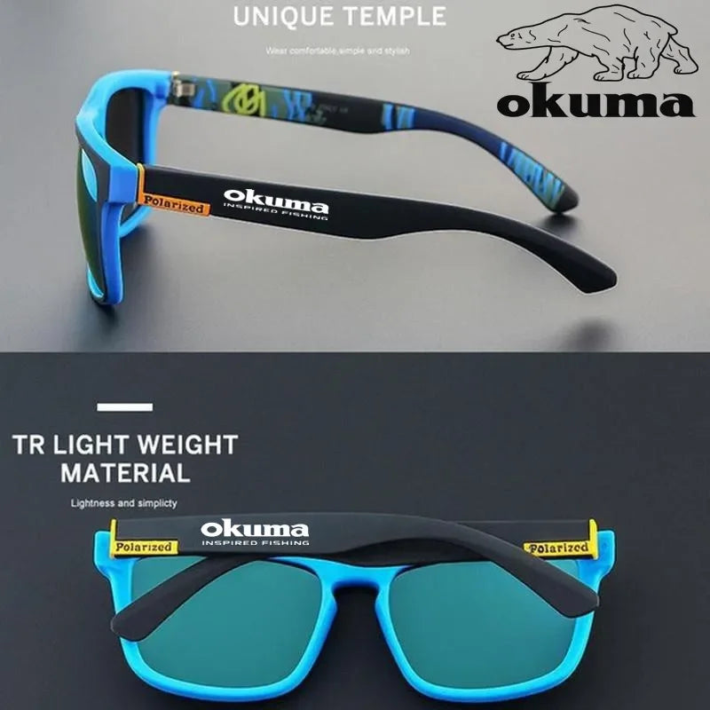 Okuma-Óculos de sol polarizados para homens e mulheres, caça ao ar livre, pesca, condução, bicicletas, caixa opcional, UV400